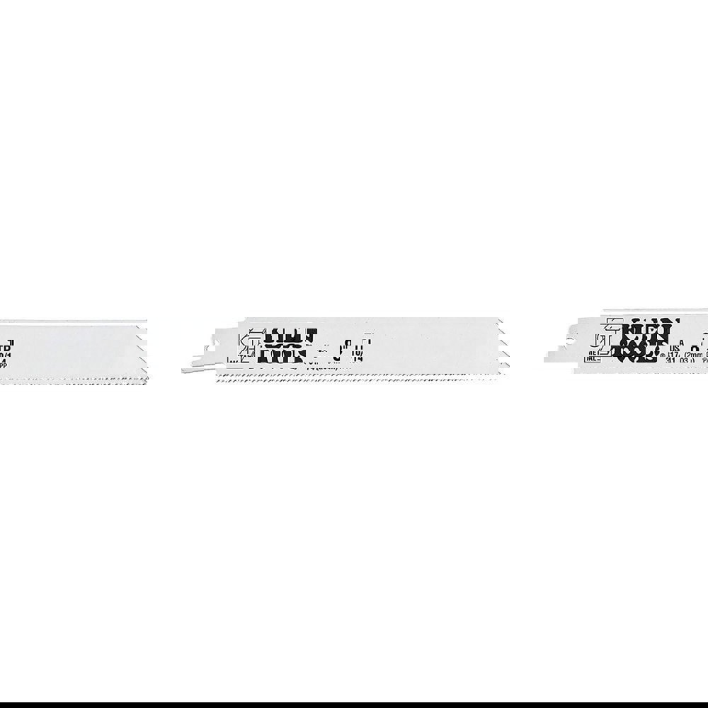 Reciprocating Saw Blades; Blade Material: Bi-Metal ; Blade Length (Decimal Inch): 8.0000 ; Blade Width (Decimal Inch): 0.7500 ; Teeth Per Inch: 10-14 ; Blade Thickness (Decimal Inch): 0.0500 ; Cutting Edge Style: Toothed